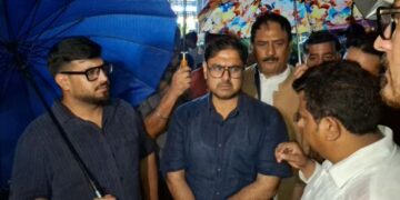 Satish Sharma reviews relief operations in flood-hit Rajouri