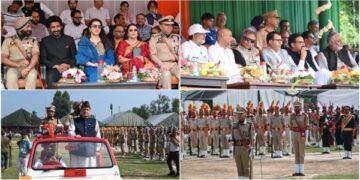 Javid Dar hoists Tricolour at Baramulla Independence Day function