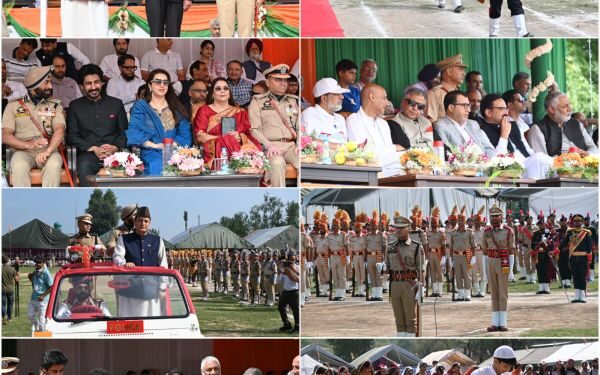 Javid Dar hoists Tricolour at Baramulla Independence Day function