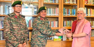 BRO chief engineer calls on LG, discusses Amarnath Yatra track development