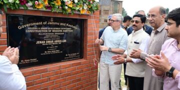CM Omar Abdullah lays foundation of modern mechanized abattoir in Srinagar