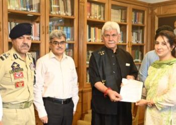 LG hands over job letters to kin of two slain policemen