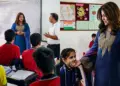 Hina Khan visits school in Uri, asks students to stay focused on their dreams