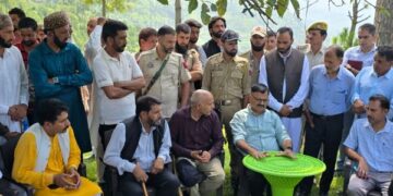Javed Rana visits landslide-hit Poonch villages, assures relief to affected families