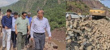 Javid Dar reviews rain damage, NH-44 restoration; orders priority passage for fruit-laden trucks
