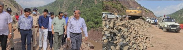 Javid Dar reviews rain damage, NH-44 restoration; orders priority passage for fruit-laden trucks