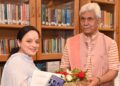 Shagun Parihar, Member of Legislative Assembly from Kishtwar Tuesday called on Lieutenant Governor Manoj Sinha