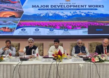 NITI Aayog member reviews development projects, economic initiatives in J&K
