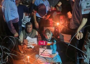 Ahead of August 5, PDP stages candle light protest
