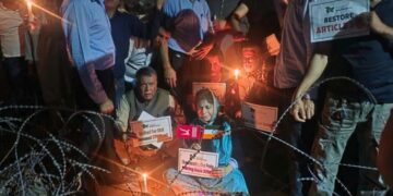 Ahead of August 5, PDP stages candle light protest