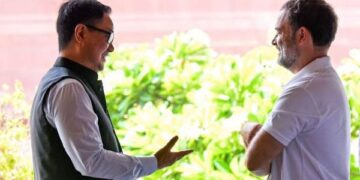 Rijiju, Rahul spar on issue of implementation of women’s quota