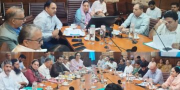 Sakeena reviews progress of health, education and social welfare projects