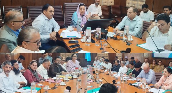Sakeena reviews progress of health, education and social welfare projects