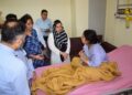 Sakeena visits GMC Jammu, reviews treatment of injured students