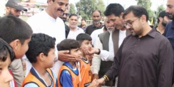 Satish Sharma inaugurates football tournament in Anantnag, pitches sports as tool against drug abuse