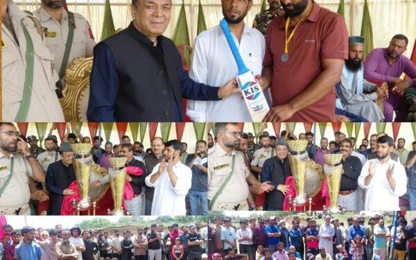 Speaker inaugurates cricket tournament in Budgam, calls on youth to take up sports