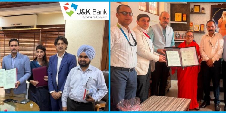 J&K Bank signs two MoUs under corporate salary package