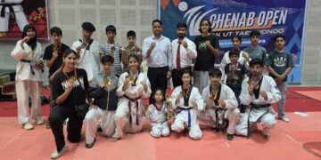 Indoor Taekwondo Academy bags 17 medals, finishes 2nd runner-up at Chenab Open Championship