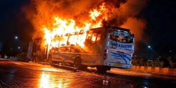 9 killed as bus catches on Yamuna Expressway in Greater Noida