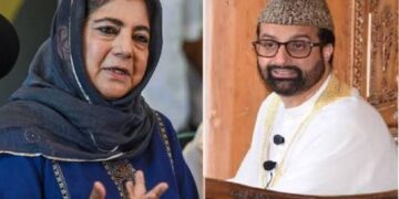 PDP chief Mehbooba Mufti meets Mirwaiz Umar Farooq