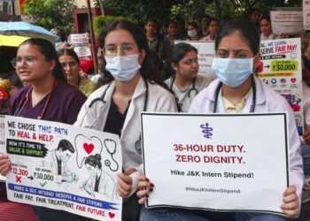 Medical interns continue protest for stipend hike on second day