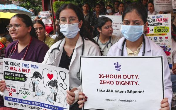 Medical interns continue protest for stipend hike on second day