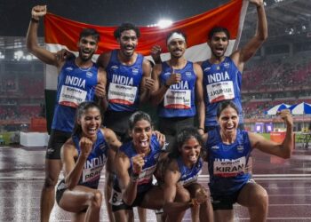 India wins first athletics gold of 2026 Asiad with top podium finish in women 4x400m relay