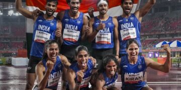 India wins first athletics gold of 2026 Asiad with top podium finish in women 4x400m relay