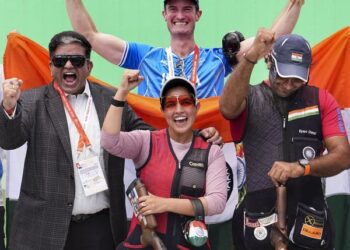 Neeru-Kynan pair wins trap mixed team shooting gold in Asian Games