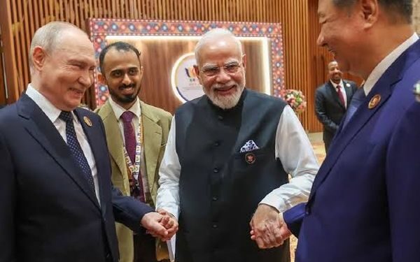 Show of unity: Modi, Putin, Xi hand-in-hand at 18th BRICS Summit