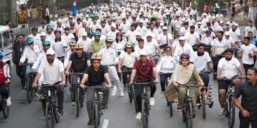 Over 50 lakh youth join Fit India cycling drive with anti-drug message