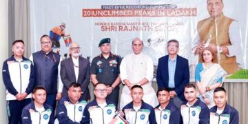 Rajnath Singh flags in expedition after first ascents of 20 Ladakh peaks