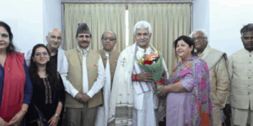 Delegations, political leaders call on LG Manoj Sinha