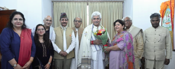 Delegations, political leaders call on LG Manoj Sinha