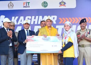 Youth participation in marathon an investment in shared future: LG Sinha