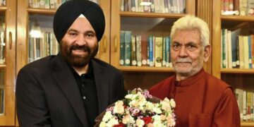 Rajya Sabha MP, CM’s adviser call on LG Sinha