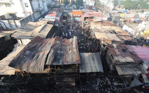 Jammu: Charred shops, smouldering debris mark scene at fire-ravaged market
