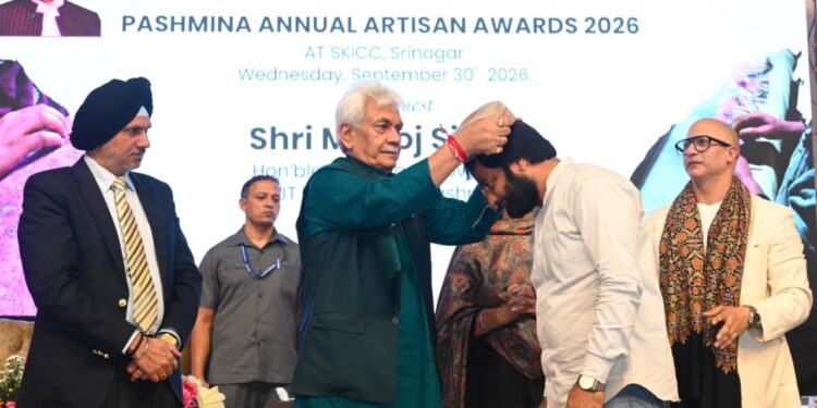 Kashmiri shawl is living heritage shaped by patience and devotion: LG Sinha