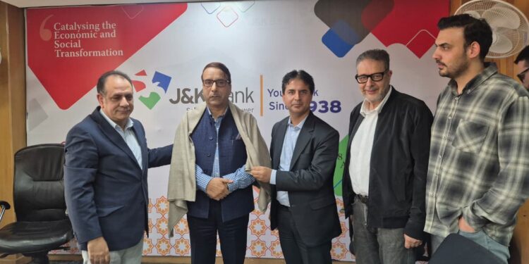 J&K Bank felicitates JKPICCA president for agri-infrastructure efforts