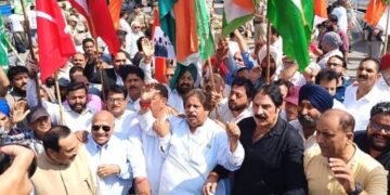 INDIA bloc stages ‘Save Democracy’ marches across J&K