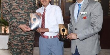 Debut book of young author, Syed Shunain released by Chinar Corps Commander