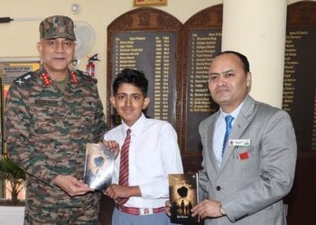 Debut book of young author, Syed Shunain released by Chinar Corps Commander