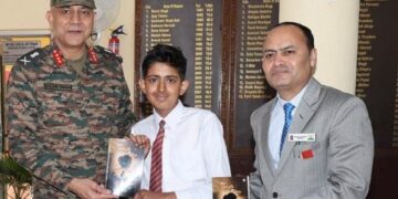 Debut book of young author, Syed Shunain released by Chinar Corps Commander