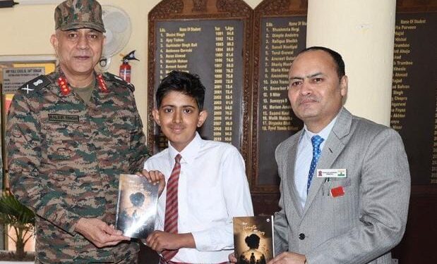 Debut book of young author, Syed Shunain released by Chinar Corps Commander
